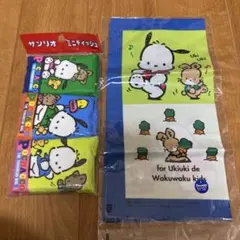 レトロ　ポチャッコ　ハンカチ＆ティッシュセット