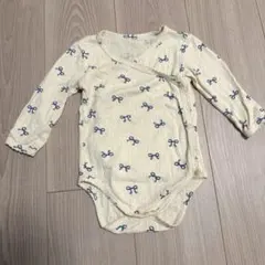 Marine Blue リボン ロンパース 73