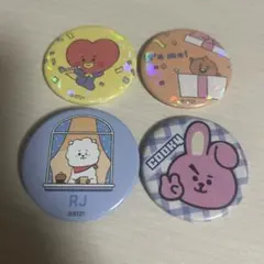 BT21 缶バッジ 4個セット