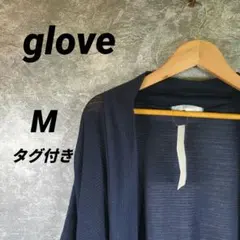 glove グローブ　五分袖 カーディガン ネイビー M タグ付き　未使用品のサムネイル