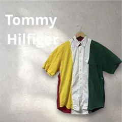 激レア90s Tommy Hilfiger★クレイジーパターンシャツ 配色