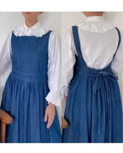 【美品】デニム サロペット ワンピース　ジャンバースカート