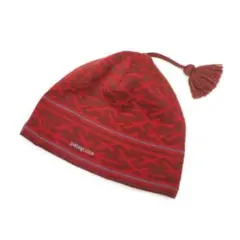 ビンテージ90s00sパタゴニア総柄ニット キャップ帽子ビーニー古着フランス製