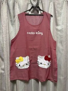 Hello Kitty 保育士エプロン 3L-4L ピンクのサムネイル