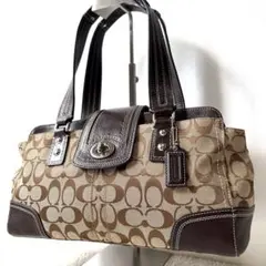 COACH コーチ ハンプトンズ キャリーオールターンロック ショルダー