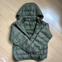 UNIQLO キッズ ダウンコート 140cm オリーブ