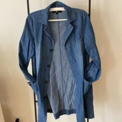 デニムブルー チェスターコート