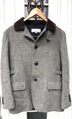 マーガレットハウエル×ハリスツイード ヘリンボーンツイードジャケット