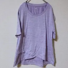 一点もの⭐️プロプレイヤー 杢Tシャツ クルーネック半袖 M 紫 スポーツ