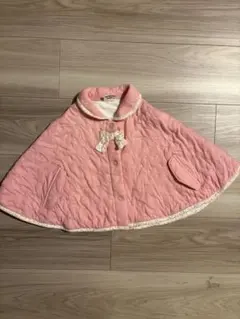 ポンチョ　女の子　ピンク　べべ　Bebe