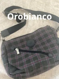 週末限定値下げ　オロビアンコ　チェック　ショルダーバッグ