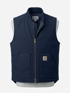 Carhartt wip ネイビー ベスト Lサイズ アメリカ製 Carhartt ダックベスト ネイビー Size (XXL) ビッグサイズ