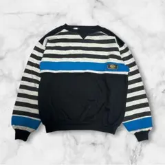 ボーダートレーナー スウェット ユニセックス 古着風 カジュアル アメカジ