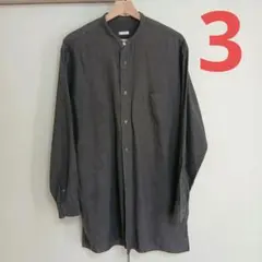 バンドカラーシャツ 長袖 シャツ