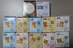 テプラカートリッジ　リラックマ他　新品・使用品12点セットのサムネイル