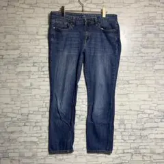 GAP SMNN ROLL UP ストレートデニム 25W/6L レディース