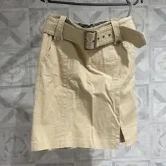 バーバリー　ブルーレーベル　ベルト付き　ミニスカート　36
