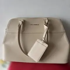 Mono comme ca モノコムサ ベージュ ハンドバッグ
