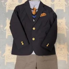 ユナイテッドアローズ　ネイビー フォーマルスーツ上下　シャツ　未使用ベスト付き