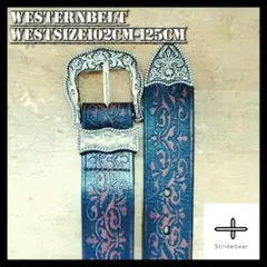レザー ベルト ウエスタンベルト パンク アメカジ グランジ 古着 w33