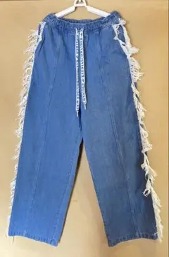 adidas　KSENIASCHNAIDER　ワイドデニムパンツ　レディースXL