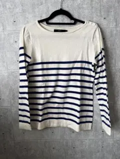 ☆美品【AZUL by moussy】カジュアル/長袖ボーダーニットセーター