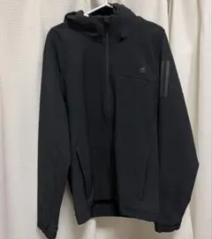 adidas フード付きブラックアウター M