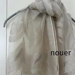 【未使用】nouerリーフモチーフジャガードストールのサムネイル