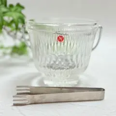 【新品未使用】昭和レトロ　ノリタケクリスタル　アイスペール　氷入れ　トング