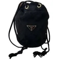 美品　レア　プラダ　スウェードバッグ　ポーチ