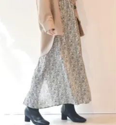 w closet  花柄ワンピース　新品未使用タグ付き