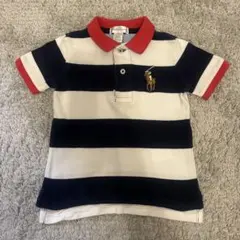 美品⭐︎Ralph Lauren ポロシャツ 12M ストライプ　POLO
