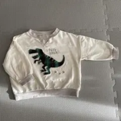 恐竜刺繍トレーナー 90cm