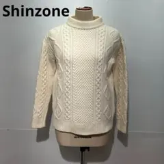 Shinzone シンゾーン　 ケーブル編み クルーネックニット