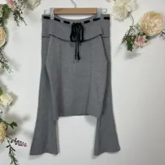 INGNI グレー リボン オフショルダー 長袖ニット セーター M