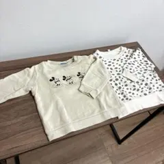 トレーナー　Disney ミッキー ドット　2枚セット