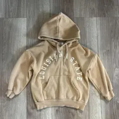 LAGKAW ベージュ パーカー トップス　トレーナー　スウェット裏起毛　110