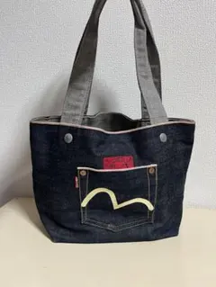 EVISU エヴィス デニム　ミニトートバッグ　ポケット 白カモメのサムネイル