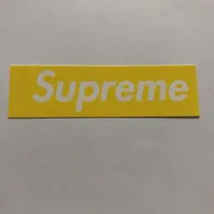 SUPREME MINI BOX LOGO ステッカー　イエロー