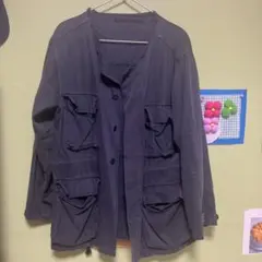 【UR】デニム生地ブルゾンのサムネイル
