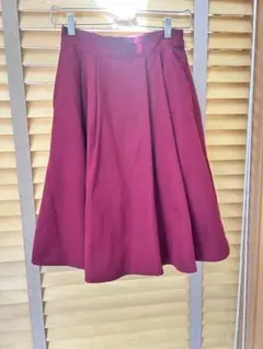 earth music&ecology ボルドー フレアスカート F