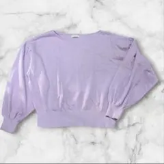 earth music&ecology Vネックパフスリーブ　YT504