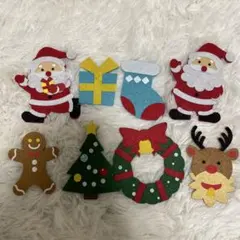 クリスマス　キャラクターフェルト