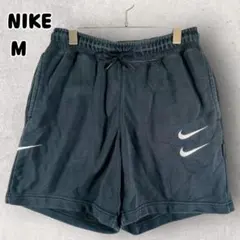 NIKE ナイキ スウェット ショートパンツ ショーツ M ブラック 刺繍ロゴ
