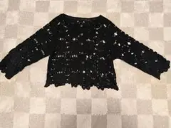 【新品未使用】AMERICAN HOLICブラックレースカーディガン Mサイズ