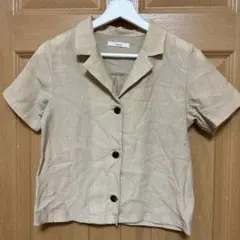 CIAOPANIC シャツ ベージュ 半袖 シンプル きれいめ カジュアル