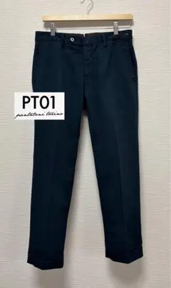 PT01 ネイビー コットンチノ 46 SLIM FIT