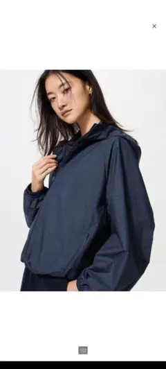 UNIQLO ポケッタブルパーカー ネイビー チェック 3XL