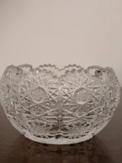 ボヘミアン カットガラス 小物入れ 小鉢