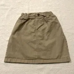gu スカート 130 ベージュ　台形　ミニスカート　Aライン　2つセット
